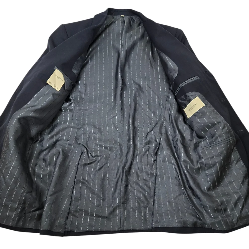 Burberry London Classic Blue Men's Wool Blazer